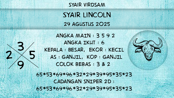Syair Virdsam - Syair Lincoln