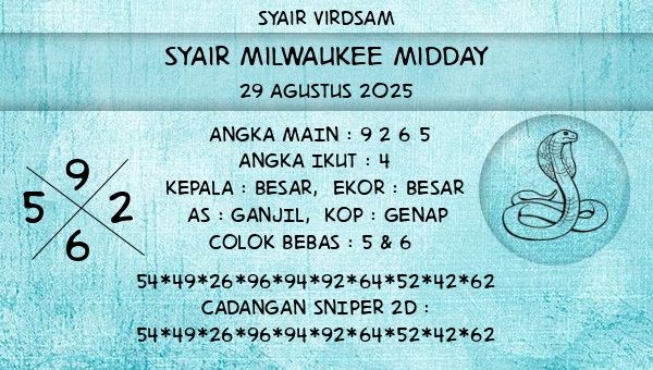 Syair Virdsam - Syair Milwaukee Midday