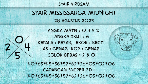 Syair Virdsam - Syair Mississauga Midnight