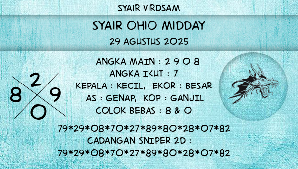 Syair Virdsam - Syair Ohio Midday