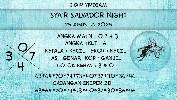 Syair Virdsam - Syair Salvador Night