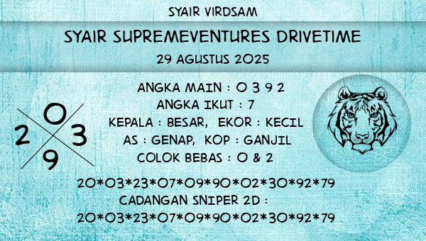 Syair Virdsam - Syair Supremeventures Drivetime