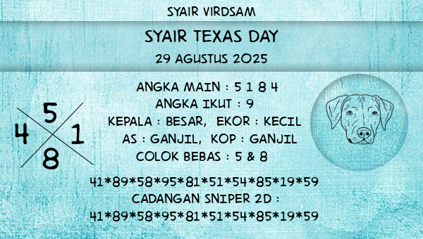 Syair Virdsam - Syair Texas Day