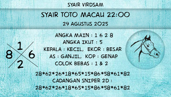Syair Virdsam - Syair Toto Macau 22:00
