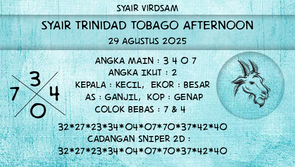 Syair Virdsam - Syair Trinidad Tobago Afternoon