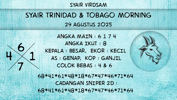 Syair Virdsam - Syair Trinidad & Tobago Morning