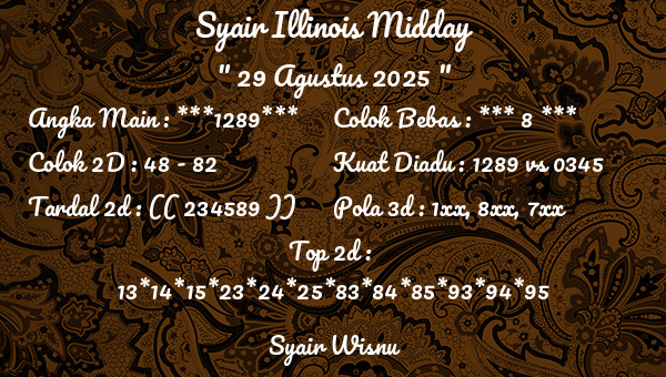 Syair Wisnu - Syair Illinois Midday