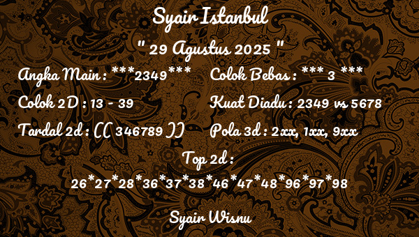Syair Wisnu - Syair Istanbul