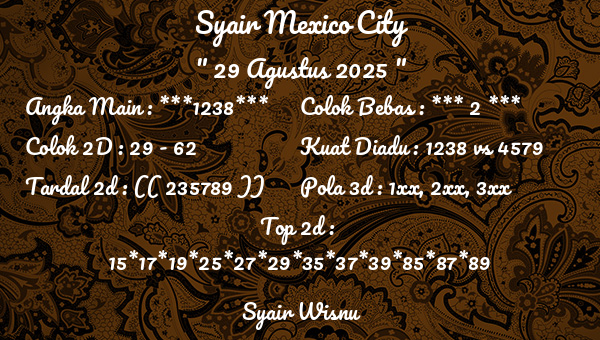 Syair Wisnu - Syair Mexico City