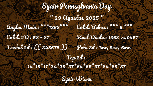 Syair Wisnu - Syair Pennsylvania Day
