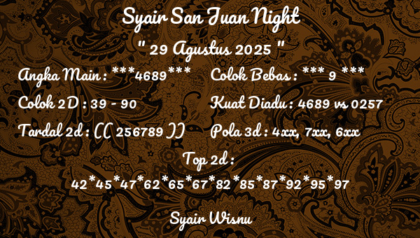 Syair Wisnu - Syair San Juan Night