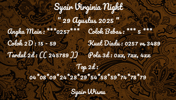 Syair Wisnu - Syair Virginia Night