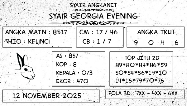 SYAIR ANGKANET - Syair Georgia Evening