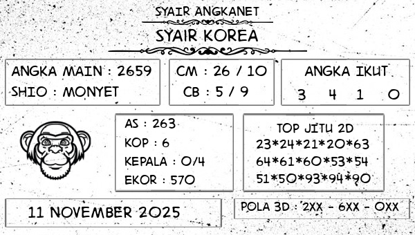 SYAIR ANGKANET - Syair Korea