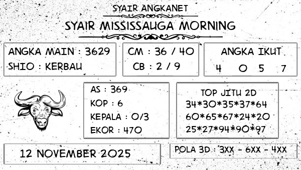 SYAIR ANGKANET - Syair Mississauga Morning