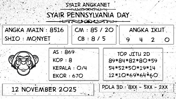 SYAIR ANGKANET - Syair Pennsylvania Day
