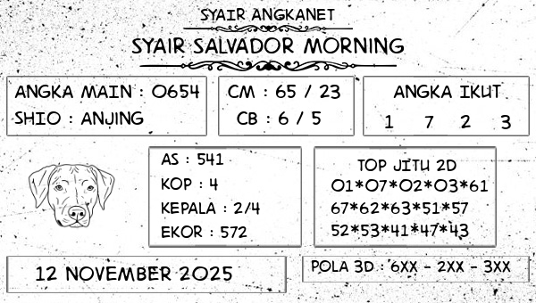 SYAIR ANGKANET - Syair Salvador Morning