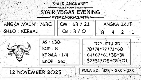 SYAIR ANGKANET - Syair Vegas Evening