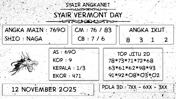 SYAIR ANGKANET - Syair Vermont Day