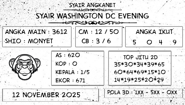 SYAIR ANGKANET - Syair Washington Dc Evening