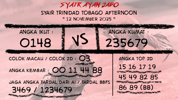  - Syair Trinidad Tobago Afternoon