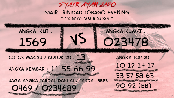  - Syair Trinidad Tobago Evening