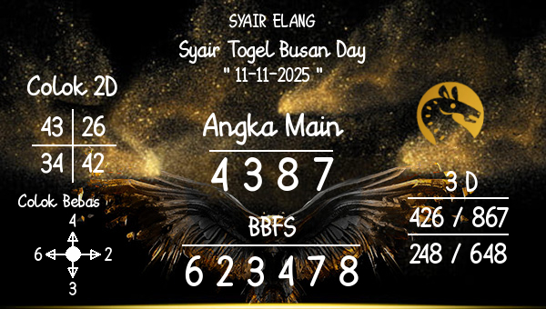 SYAIR ELANG - Syair Togel Busan Day