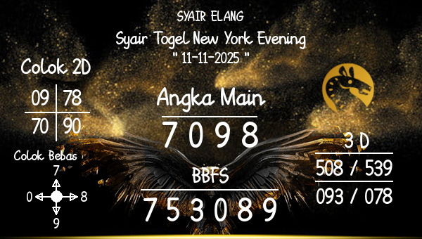 SYAIR ELANG - Syair Togel New York Evening