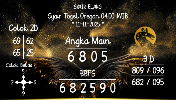 SYAIR ELANG - Syair Togel Oregon 04:00 WIB