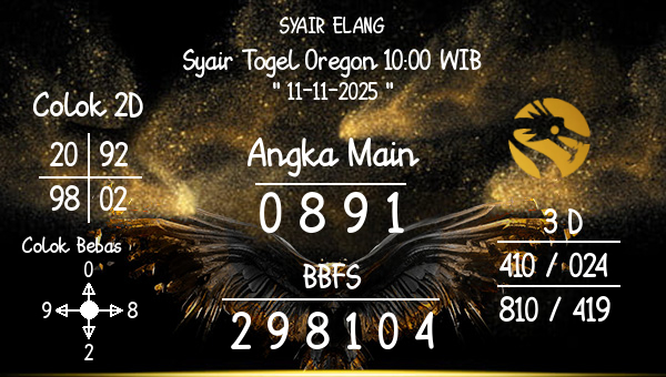 SYAIR ELANG - Syair Togel Oregon 10:00 WIB