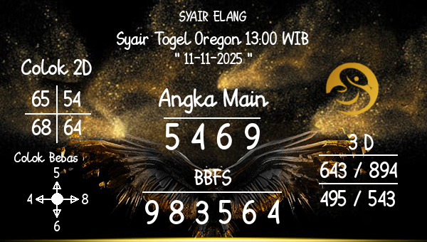 SYAIR ELANG - Syair Togel Oregon 13:00 WIB