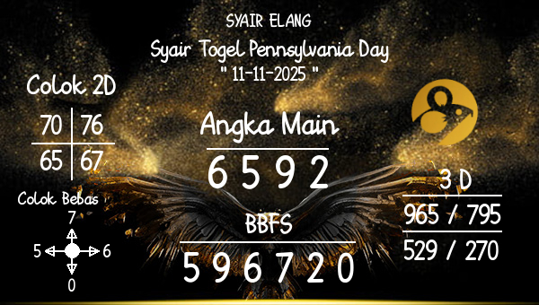 SYAIR ELANG - Syair Togel Pennsylvania Day
