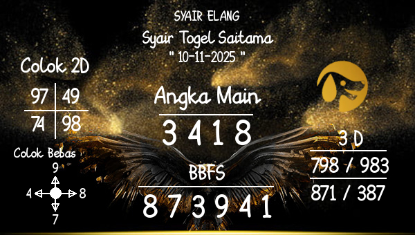 SYAIR ELANG - Syair Togel Saitama