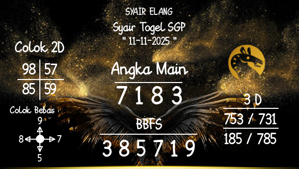 SYAIR ELANG - Syair Togel SGP