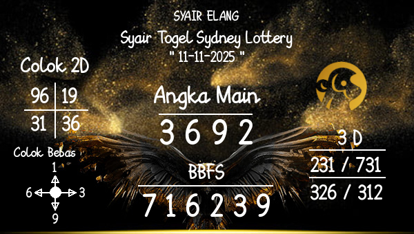 SYAIR ELANG - Syair Togel Sydney Lottery
