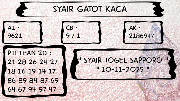 Syair Gatot Kaca - Syair Togel Sapporo