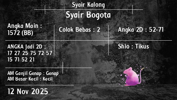 Syair Kalong - Syair Bogota