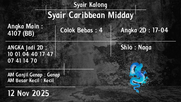 Syair Kalong - Syair Caribbean Midday