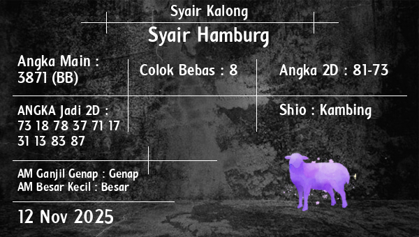 Syair Kalong - Syair Hamburg