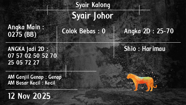 Syair Kalong - Syair Johor