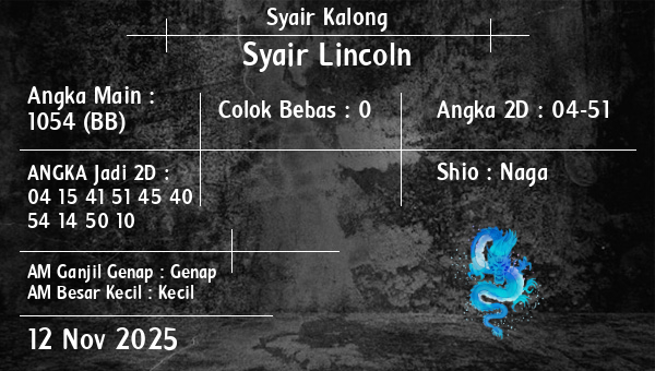 Syair Kalong - Syair Lincoln