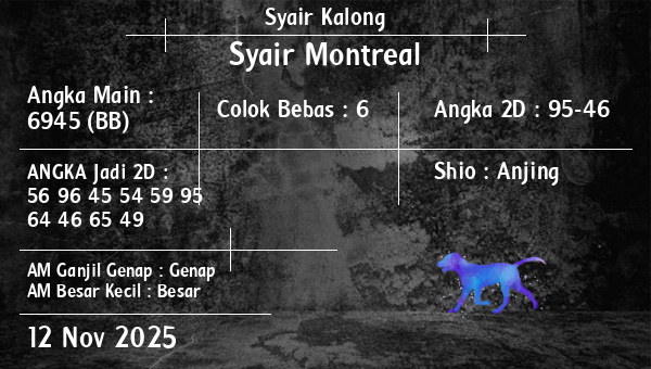 Syair Kalong - Syair Montreal