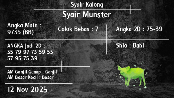 Syair Kalong - Syair Munster