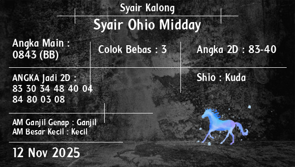 Syair Kalong - Syair Ohio Midday