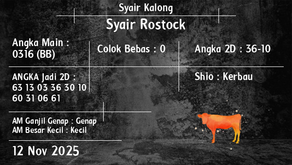 Syair Kalong - Syair Rostock