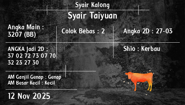Syair Kalong - Syair Taiyuan
