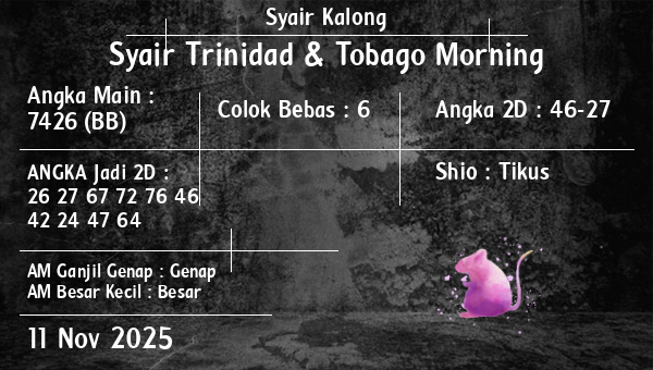 Syair Kalong - Syair Trinidad & Tobago Morning