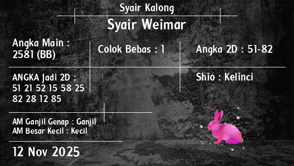 Syair Kalong - Syair Weimar