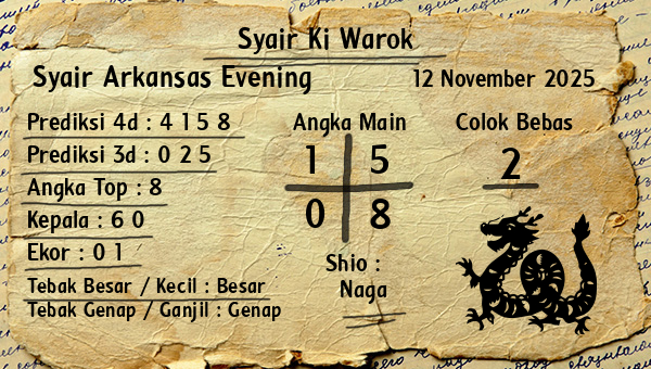 Syair Ki Warok - Syair Arkansas Evening