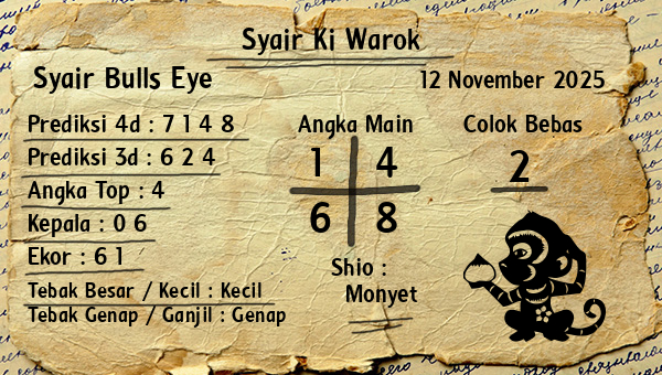 Syair Ki Warok - Syair Bulls Eye